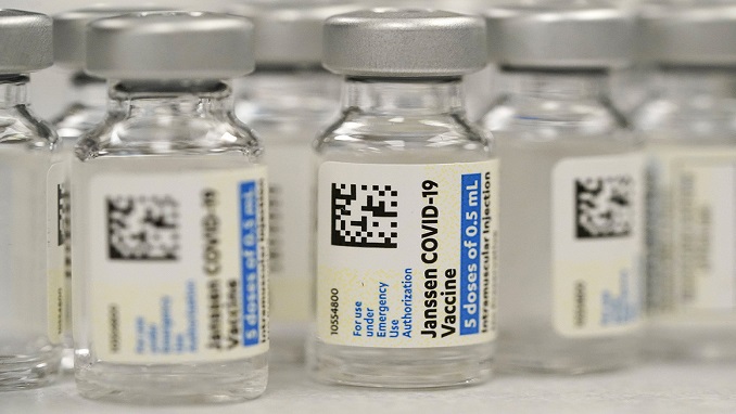 Janssen Johnson & Johnson COVID vaccine vials