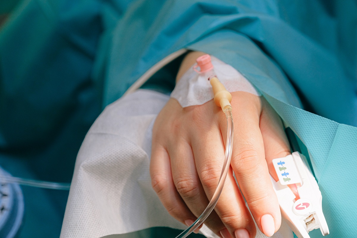 patient in a hospital