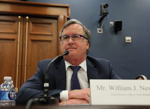 Bill Newell of Sutro Biopharma testifies on Capitol Hill on May 8, 2024