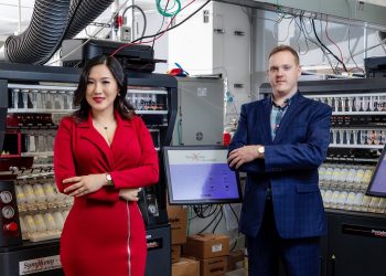 Image of the X-Therma founders Xiaoxi Wei and Mark Kline